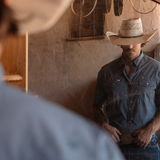 CORE - Men's Blue Short Sleeve Snap Shirt