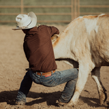 The Collin in Brown- Long Sleeve Snap Shirt