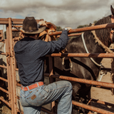 The Collin in Black- Long Sleeve Snap Shirt
