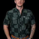 The Dallas - Green Short Sleeve Snap