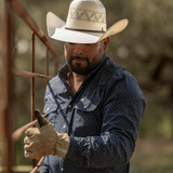 The Silas in Black- Long Sleeve Snap Shirt