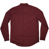 CORE - Men's Maroon Long Sleeve Snap Shirt