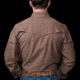 The Carson in Brown - Long Sleeve Snap Shirt