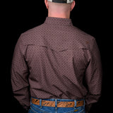 The Silas in Brown - Long Sleeve Snap Shirt