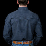 The Silas in Black- Long Sleeve Snap Shirt