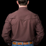 The Collin in Brown- Long Sleeve Snap Shirt