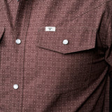 The Collin in Brown- Long Sleeve Snap Shirt