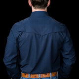 The Collin in Black- Long Sleeve Snap Shirt