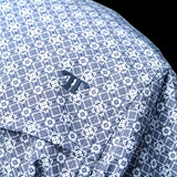 Diamond Short Sleeve Snap Shirt Black (FINAL SALE)