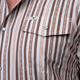 The Wyatt - Brown Short Sleeve Snap