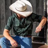 The Dallas - Green Short Sleeve Snap