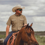 CORE - Men's Khaki Short Sleeve Snap Shirt