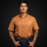 The Michael - Short Sleeve Button Up Printed Shirt