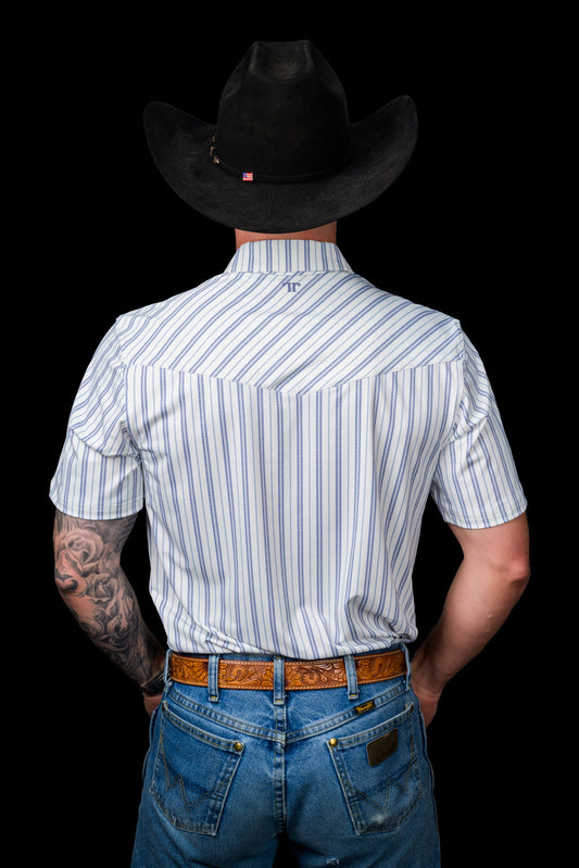The Jack Pearl Snap Polo in Blue