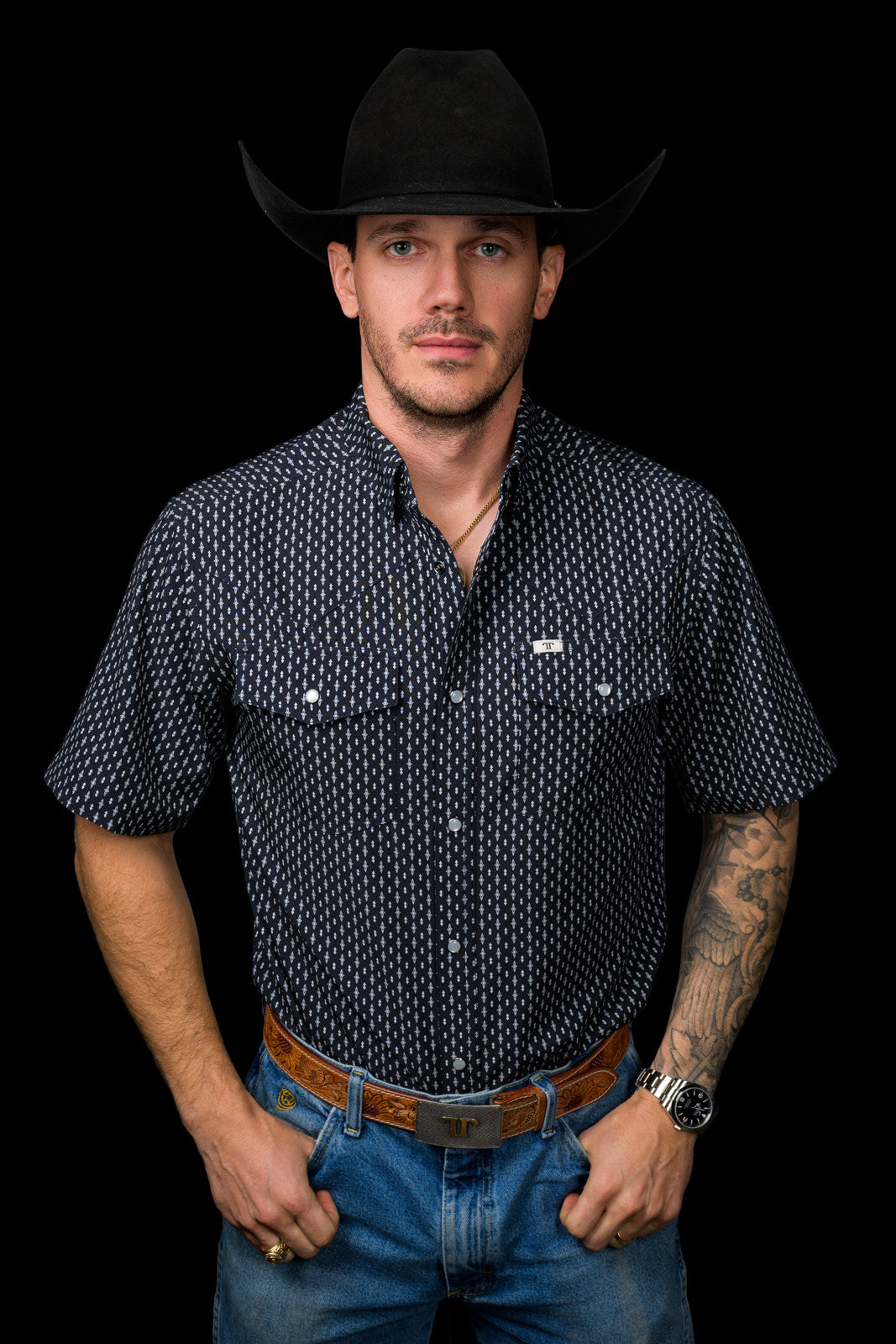 The Cash Short Sleeve Pearl Snap Shirt