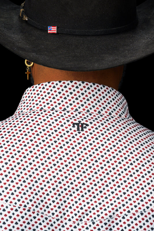 The Spade Pearl Snap Polo