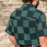 The Dallas - Green Short Sleeve Snap