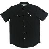 CORE - Men's Black Short Sleeve Snap Shirt