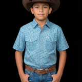 Kid's Clint Short Sleeve Pearl Snap