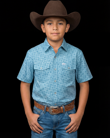 Kid's Clint Short Sleeve Pearl Snap (FINAL SALE)