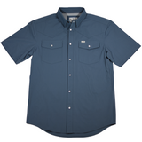 CORE - Men's Blue Short Sleeve Snap Shirt