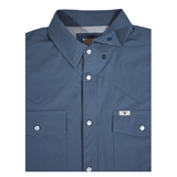 CORE - Men's Blue Short Sleeve Snap Shirt