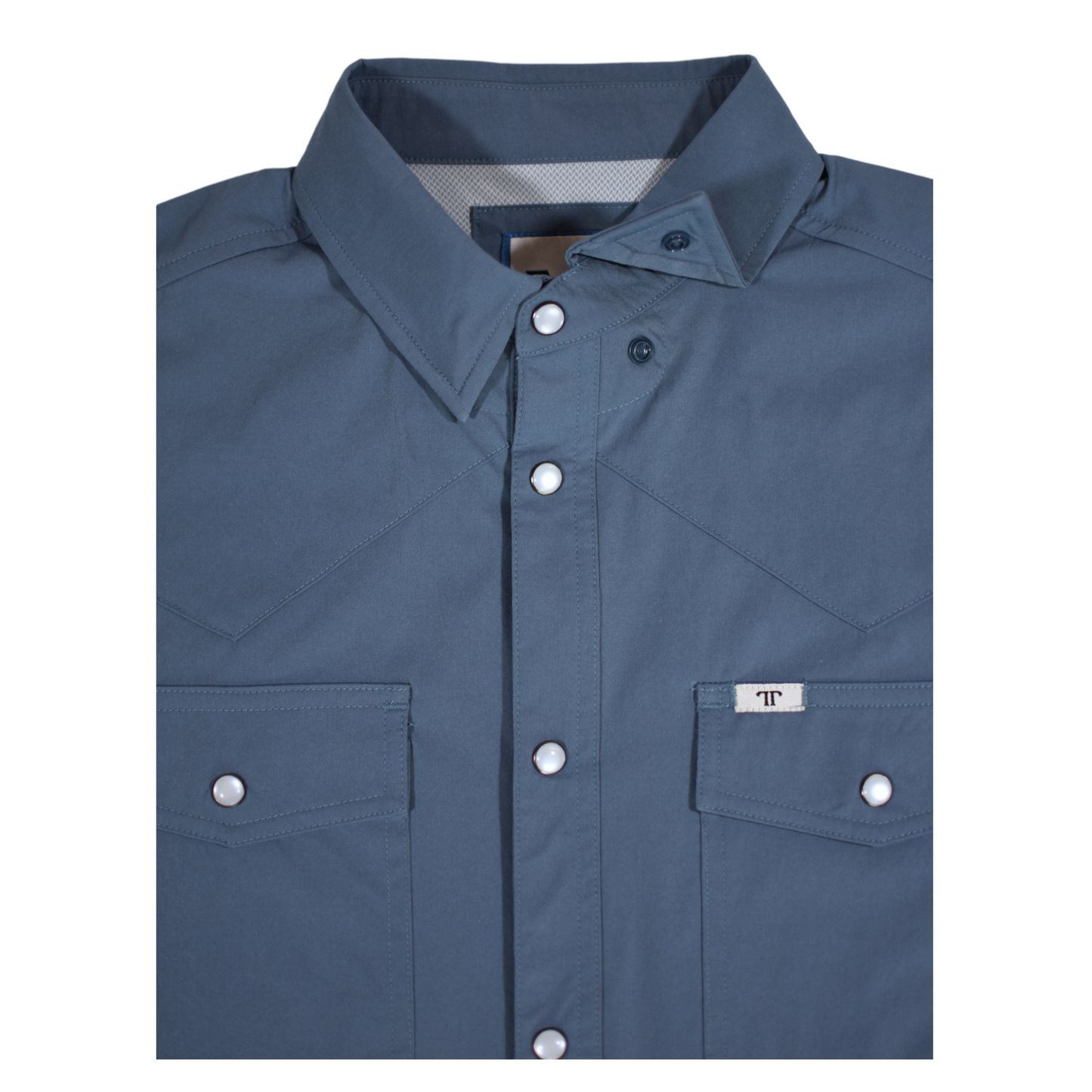 CORE - Blue Short Sleeve Snap Shirt