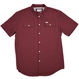 CORE - Men's Maroon Short Sleeve Snap Shirt