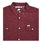 CORE - Men's Maroon Short Sleeve Snap Shirt