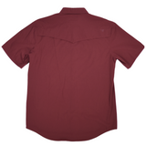 CORE - Men's Maroon Short Sleeve Snap Shirt