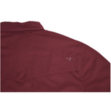 CORE - Men's Maroon Long Sleeve Snap Shirt