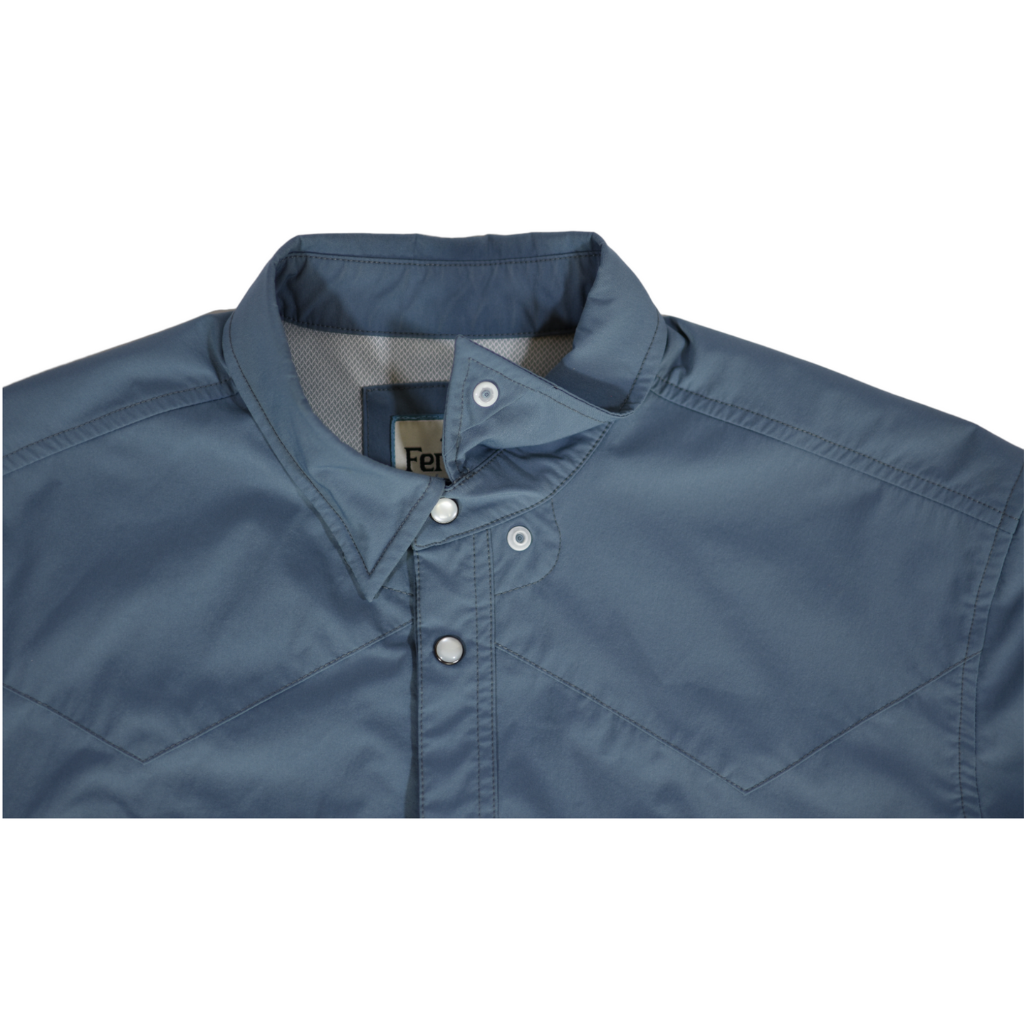 CORE - Blue Long Sleeve Snap Shirt