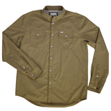 CORE - Men's Khaki Long Sleeve Snap Shirt