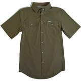 CORE - Men's Khaki Short Sleeve Snap Shirt