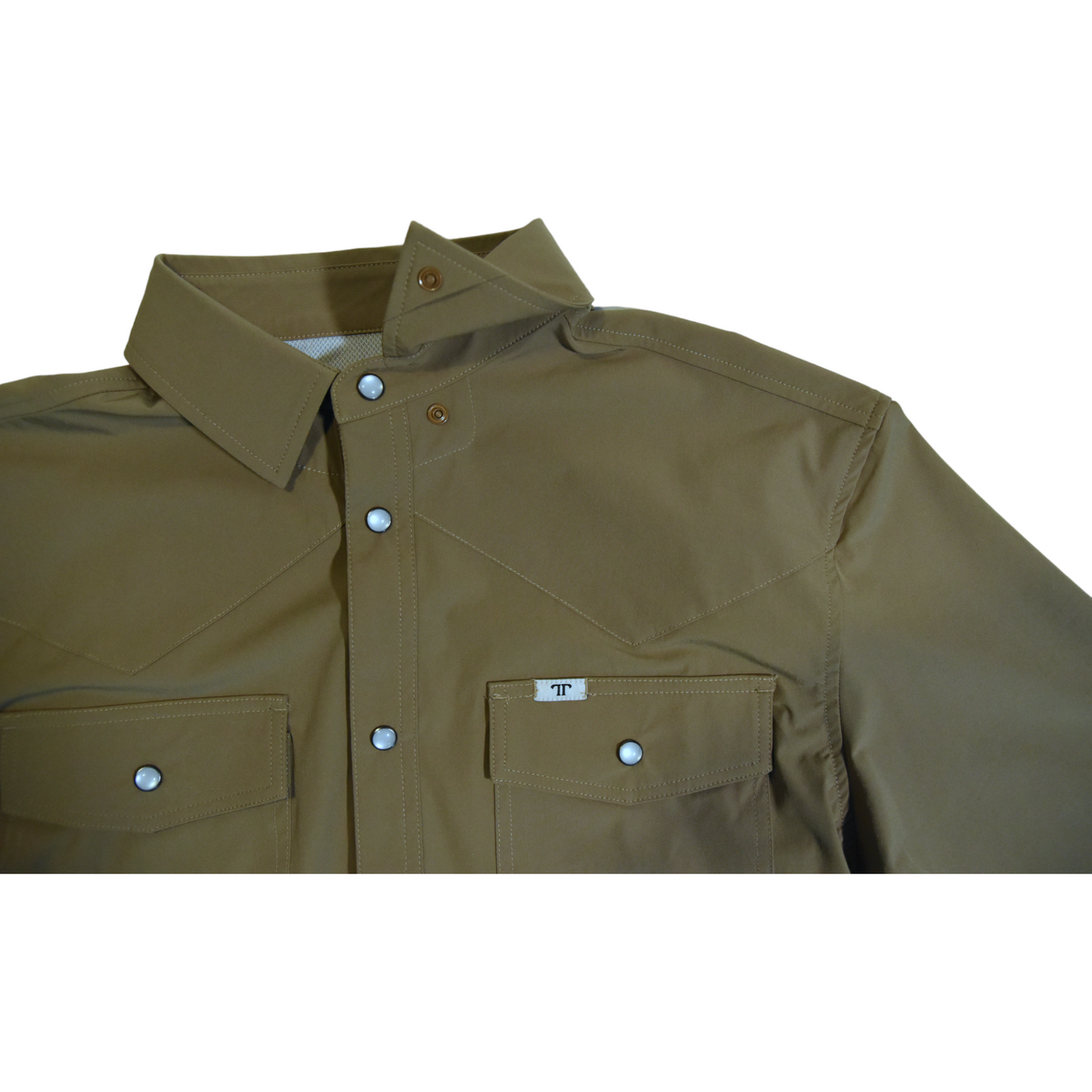 CORE - Men's Khaki Short Sleeve Snap Shirt