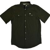 CORE - Men's Olive Green Short Sleeve Snap Shirt