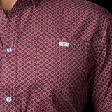 The Nicholas - Long Sleeve Button Up Printed Shirt