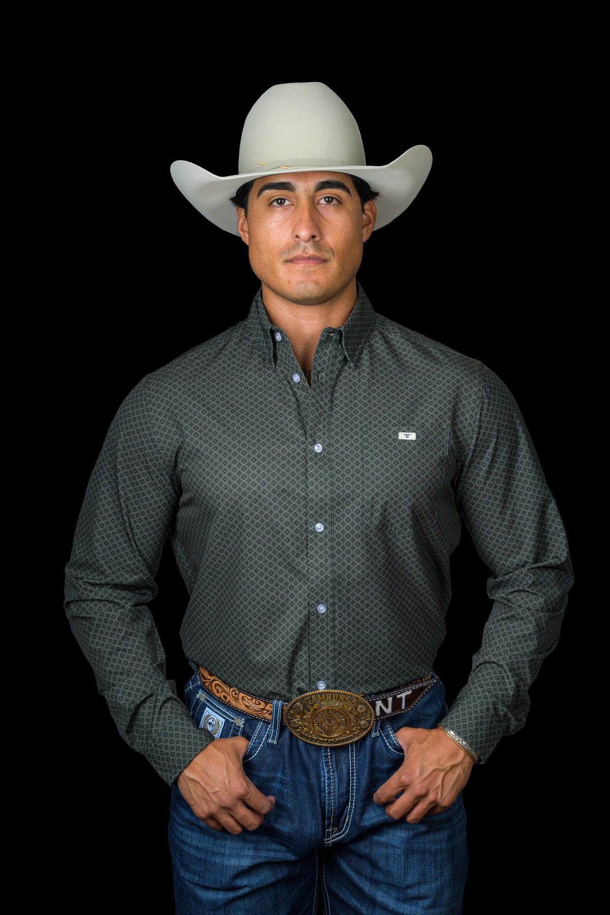 Long Sleeve Button Up Printed Shirt