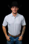 The Jack Pearl Snap Polo in Blue