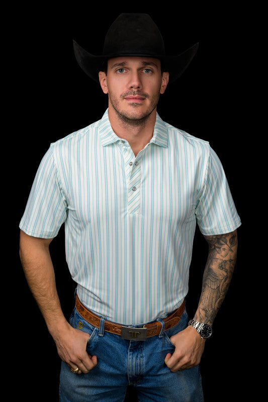 The Jack Pearl Snap Polo in Green (FINAL SALE)