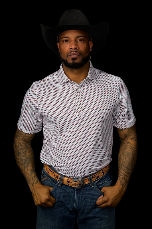 The Spade Pearl Snap Polo