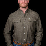 The Carson in Green - Long Sleeve Snap Shirt