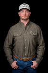 The Carson in Green - Long Sleeve Snap Shirt (FINAL SALE)