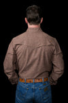The Carson in Brown - Long Sleeve Snap Shirt (FINAL SALE)