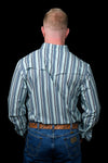 The Jackson in Blue - Long Sleeve Snap Shirt (FINAL SALE)