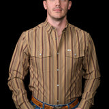 The Jackson in Green - Long Sleeve Snap Shirt