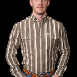The Atlas in Green - Long Sleeve Snap Shirt