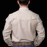 The Collin in Cream - Long Sleeve Snap Shirt
