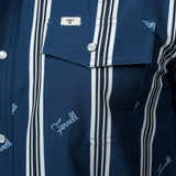 The Rhett Long Sleeve Pearl Snap in Blue