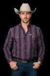 The Reid Long Sleeve Pearl Snap Shirt